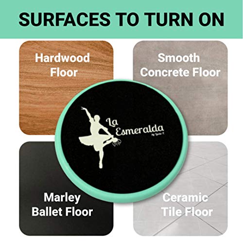 Ballet Turning Disc For Dancers, Ice Skaters, Gymnasts Etc Helps Improve Turns, Balance, Spotting, Stability And Much More. Made With Thick Eva Foam (Turquoise With Gift Box But Without Carry Bag.) #TOP5