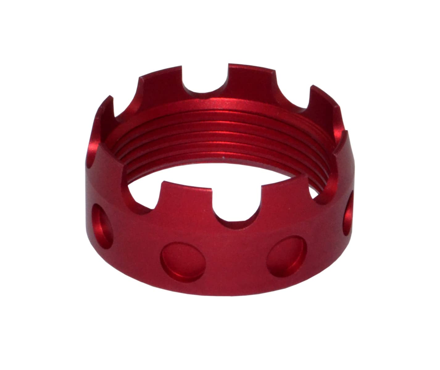 Aluminum 7075-T6 nut, 1-3/16x16 TPI, Black/Blue/Golden/Silver/red (red)