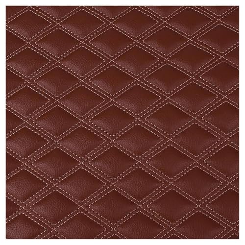 Tissu simili cuir marron foncé idéal pour rénover vos chaises de salle à manger en famille