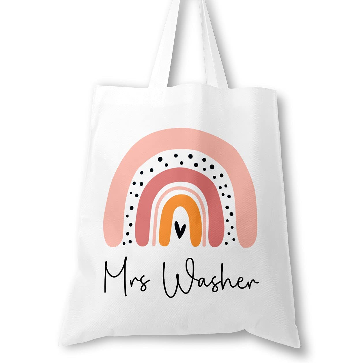 Sponsored Ad – Personalised Tote Bag for Teacher with Custom Name – End of Term Thank You Gift – Teacher Bag for School or Nursery