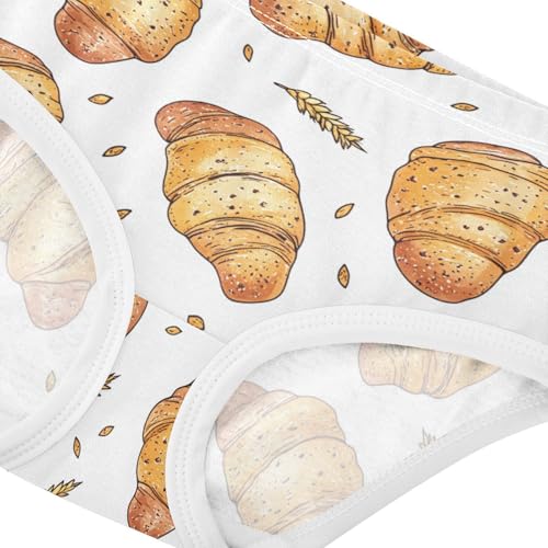 Wusikd Sausage Rolls Girls' Underwear Cotton White Girls Briefs Soft Toddler Underwear 2T4