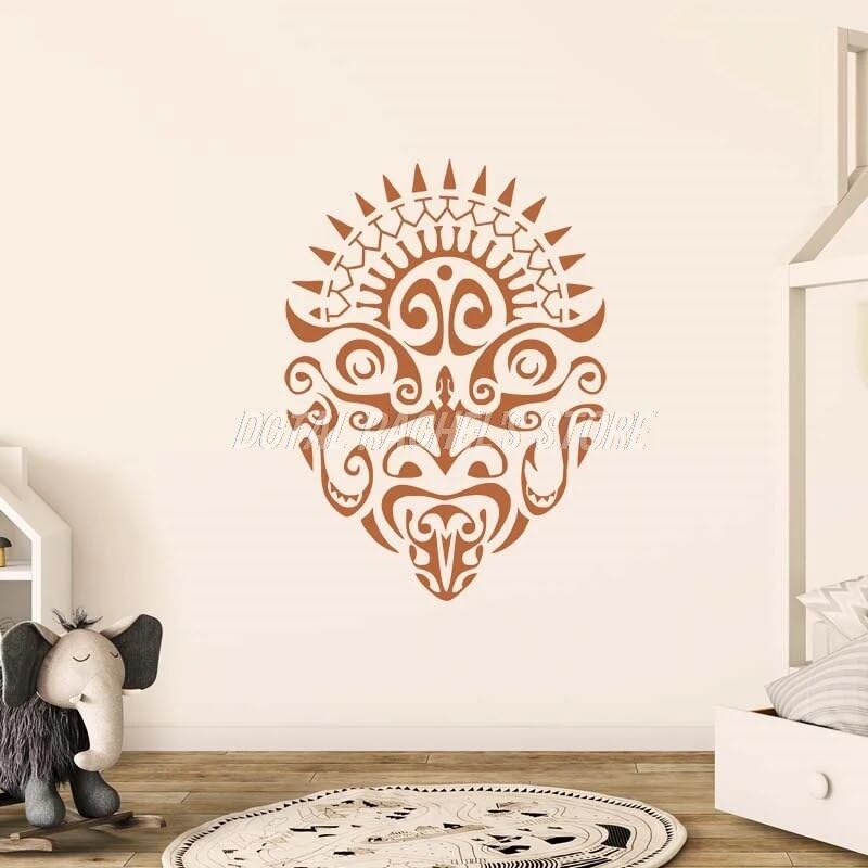 GADGETS WRAP Wall Decal Vinyl Sticker Tattoo TOA Warrior Africa Orange for Office Home Wall Decoration