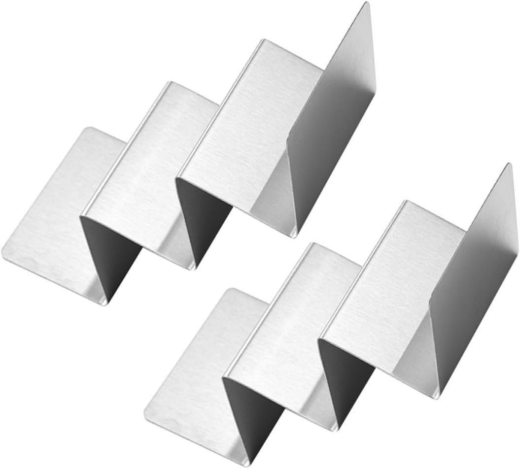 Stainless Steel Taco Holder Stand, 2 Pieces for Family Gatherings