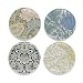 Buttonsmith William Morris Arts and Crafts 1.25" Refrigerator Magnet Set - Made in the USA