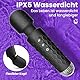 Gobeken Vibrator Vibration für frauen, Dildo mit 10 Vibrationsintensitäten, Sex spielzeug für die frau paare 20 Vibrationsfrequenzen, Vibratorensets für frauen klitoris Massagestab, Massage Schwarz