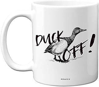 Stuff4 Duck Off Mug, 11oz Ceramic Dishwasher Safe Premium Mugs, Sorry Your Leaving Gifts, Funny Gifts for Work Colleagues, Co Worker Leaving Gift, Leaving Mug, Funny Coworker Gifts