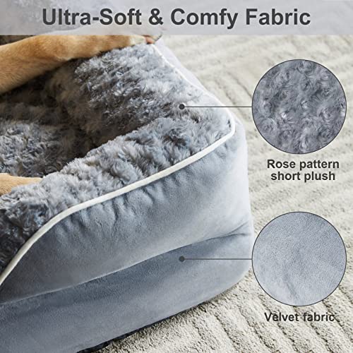 Lnssffer Dog Beds For Large Dogs,Waterproof Dog Bed,Washable Dog Bed With Waterproof Lining& Nonskid Bottom,Orthopedic Egg Foam Couch Dog Bed For Pet Sleeping,Dog Bed For Large Dogs #TOP5