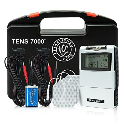 TENS 7000 Digital TENS Unit with Accessories - TENS Unit Muscle Stimulator for Back Pain Relief, General Pain Relief, Neck Pain, Sciatica Pain Relief, Nerve Pain Relief