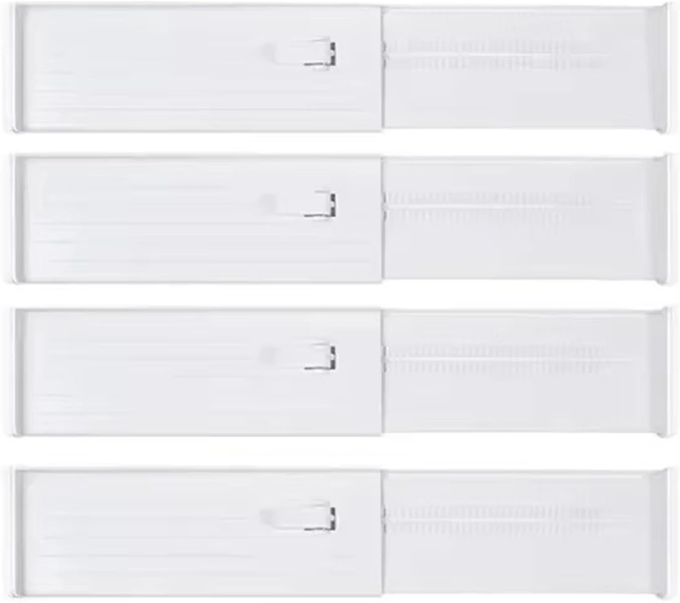 1/4pcs Drawer Dividers Adjustable Kitchen Expansion Contraction Combination Organizer Plastic For Clothes(Gray 1pcs)