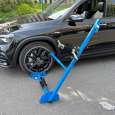 Pulling Tower, 3-in-1 Car Dent Puller Tool - 600 kg Pulling Force, Adjustable Height, 8-Prong Retractor, with Hand Winch & Nylon Casters for Sheet Metal Dent Repair on Fenders, Sills & Doors