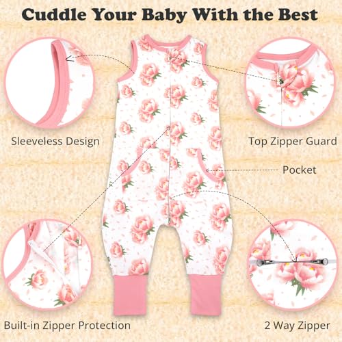 Image of Toddler Sleep Sack with Feet, 3-4T, 2-Pack