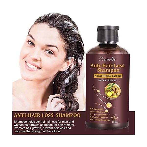 Hair-Growth-Shampoo-Hair-Loss-Shampoo-Hair-Thickening-Shampoo-Helps-Stop-Hair-Loss-Grow-Hair-Fast-Hair-Loss-Treatment-for-Men-Women-220mL Hair Growth Shampoo, Hair Loss Shampoo, Hair Thickening Shampoo, Anti-Thinning Shampoo, Hair Growth-Thickening Shampoo, Hair Loss Treatment, for Stop Hair Loss, Grow Hair Fast, Men & Women, 220ML