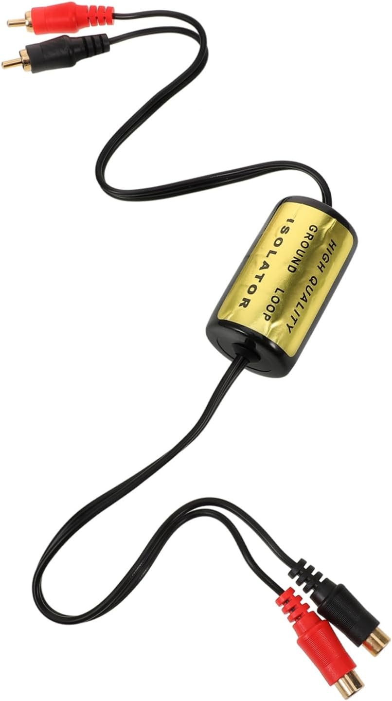 Ground Isolator Audio Filter for Car and Home Stereo Systems Noise to Eliminate and Sound Quality Easy Installation Audio Noise Reducer