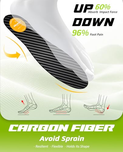 Plantillas deportivas de fibra de carbono para dolor y soporte miniatura 2