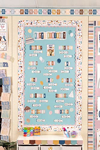 Teacher Created Resources Everyone is Welcome Hearts Straight Rolled Border Trim - 50ft - Decorate Bulletin Boards, Walls, Desks, Windows, Doors, Lockers, Schools, Classrooms, Homeschool & Offices - image 5