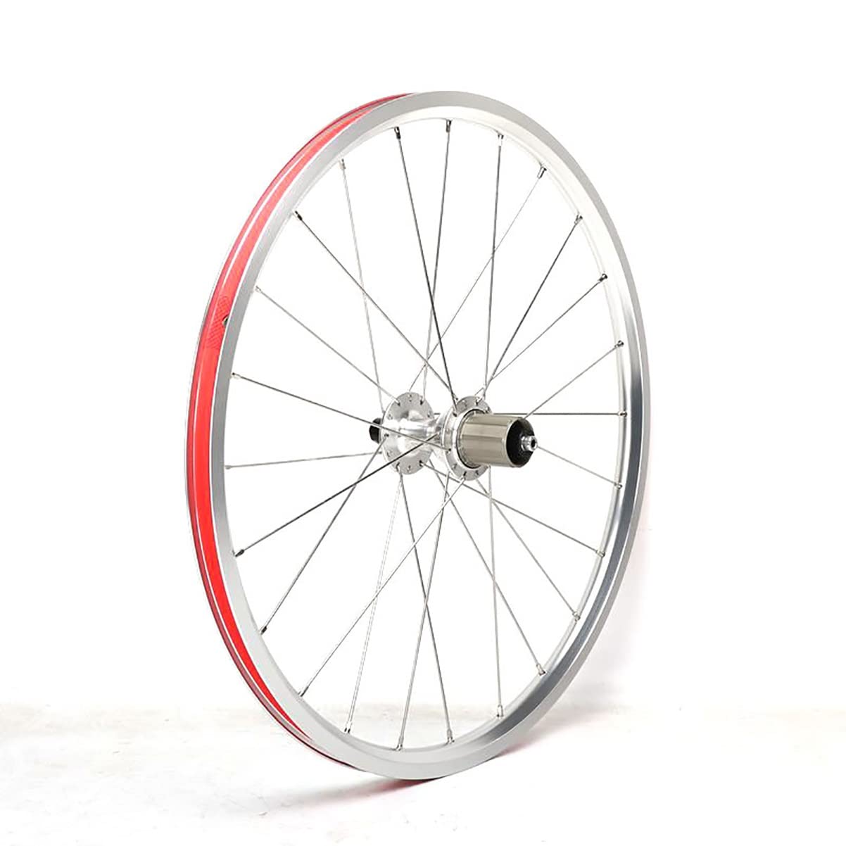 Juego De Ruedas BMX 20'' Llantas De Bicicleta Plegables 406/451 Freno C/V | 74/130mm Ruedas De Liberación Rápida Bujes 16/24H Para Cassette 8/9/10/ 11 Velocidades(Silver,451)
