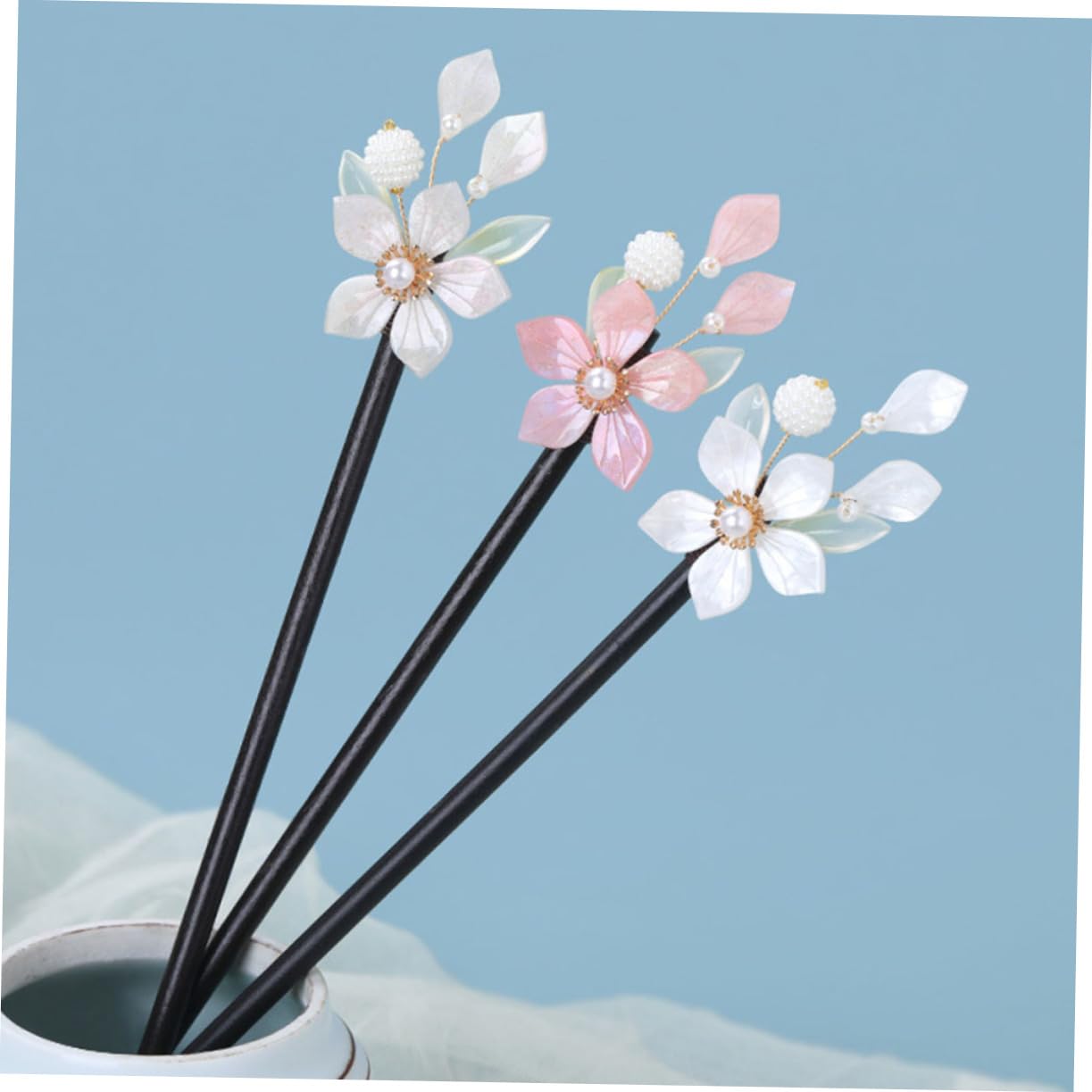 FOMIYES 9piezas Horquillas Chinas De Madera Para Moños Accesorios Decorativos Para Peinados De Palillos Cabello