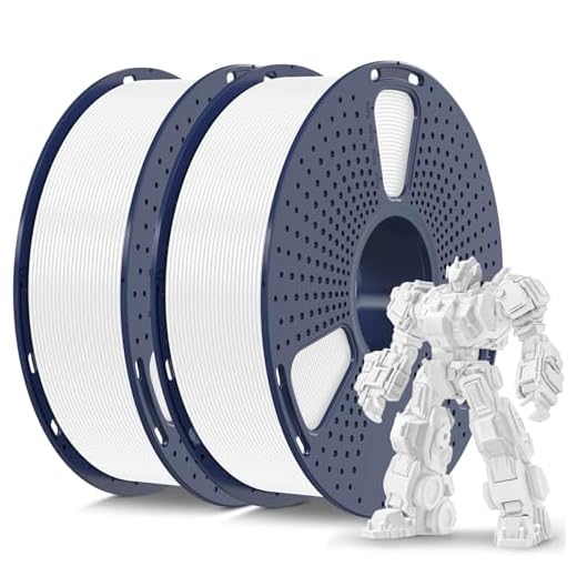 SUNLU 3D Printer Filament PLA Plus 1.75mm 2KG, SUNLU Neatly Wound PLA Filament 1.75mm PRO, PLA+ Filament for Most FDM 3D Printer, Dimensional Accuracy +/- 0.02 mm, 1 kg Spool, 2 Packs, White+White