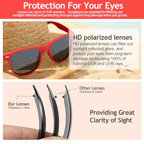Image of Rivet Accent Round Sunglasses, Lightweight PC & Stainless Steel Frame, Sun Protection, Unisex Fashion Eyewear