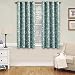 H.VERSAILTEX Country Aqua Floral Print Blackout Curtain for Bedroom - Thermal Insulated Ultimate Soft Textured Grommet Window Treatment Panel for Living Room, 52" W x 63" L - 1 Panel