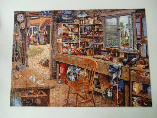 Ravensburger Dad's Shed | 500-Piece Large Format Jigsaw Puzzle | Unique Softclick Technology | Ideal for Adults and Kids