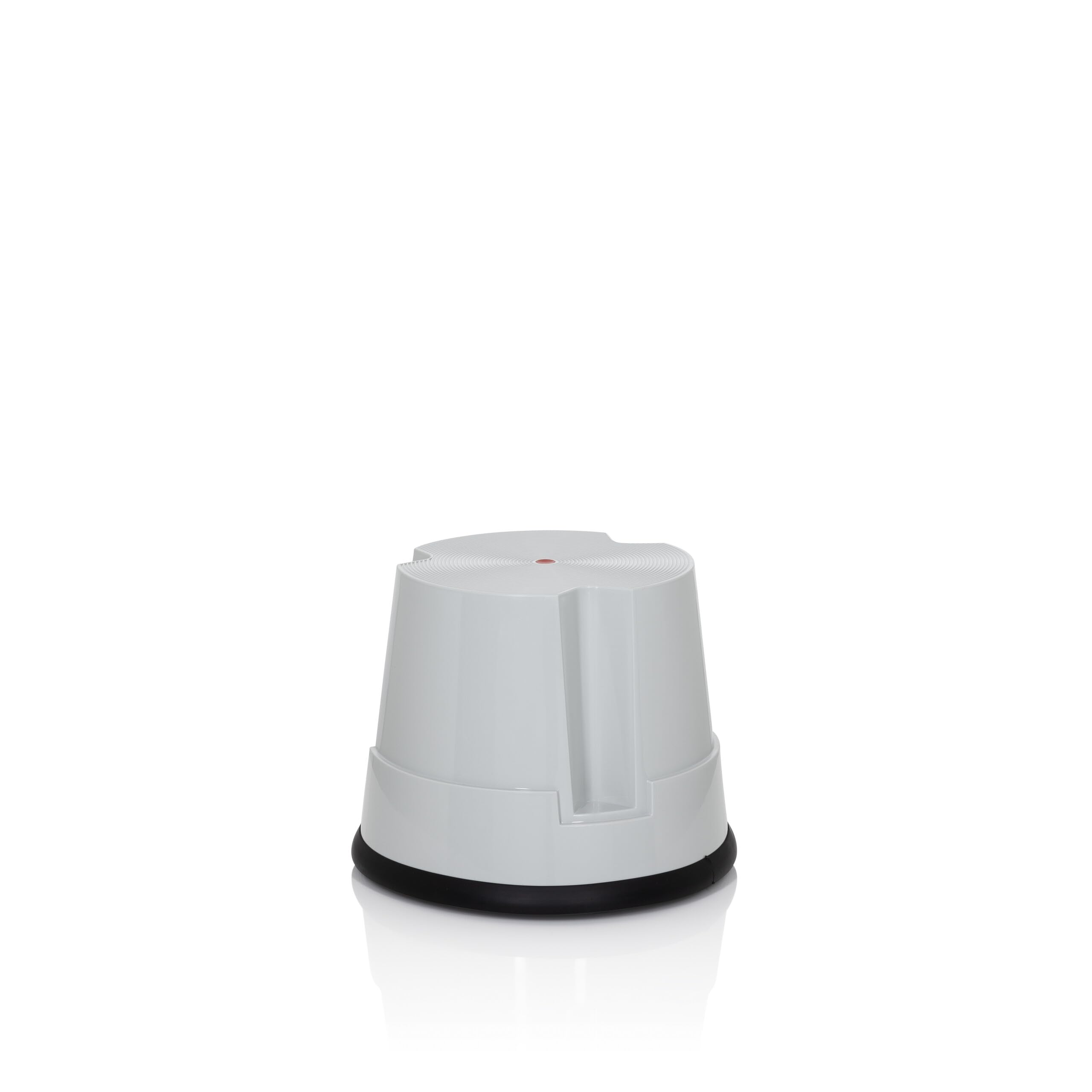 hjh OFFICE 830005 Taburete con Ruedas TIO-S Gris, Altura 32 cm, soporta hasta 150 kg, Taburete rodante, Plástico