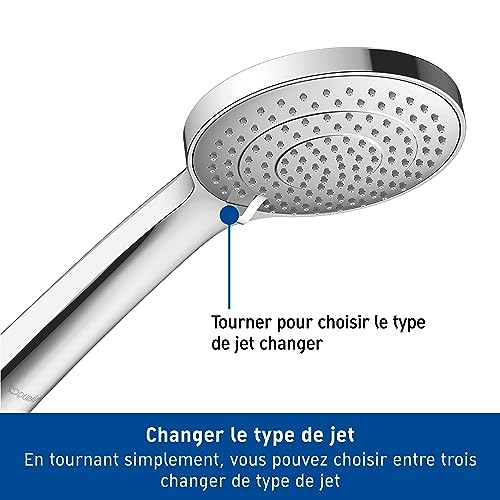 Barre de douche variable avec douchette économie d'eau Duravit Universal - 4