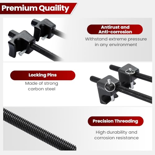 ATPEAM Profi Auto Federspanner Set 2tlg, Kfz Feder Spanner Werkzeug für Auto, Motorrad, 13/16 Zoll Stecknuss 1/2 Zoll Antrieb