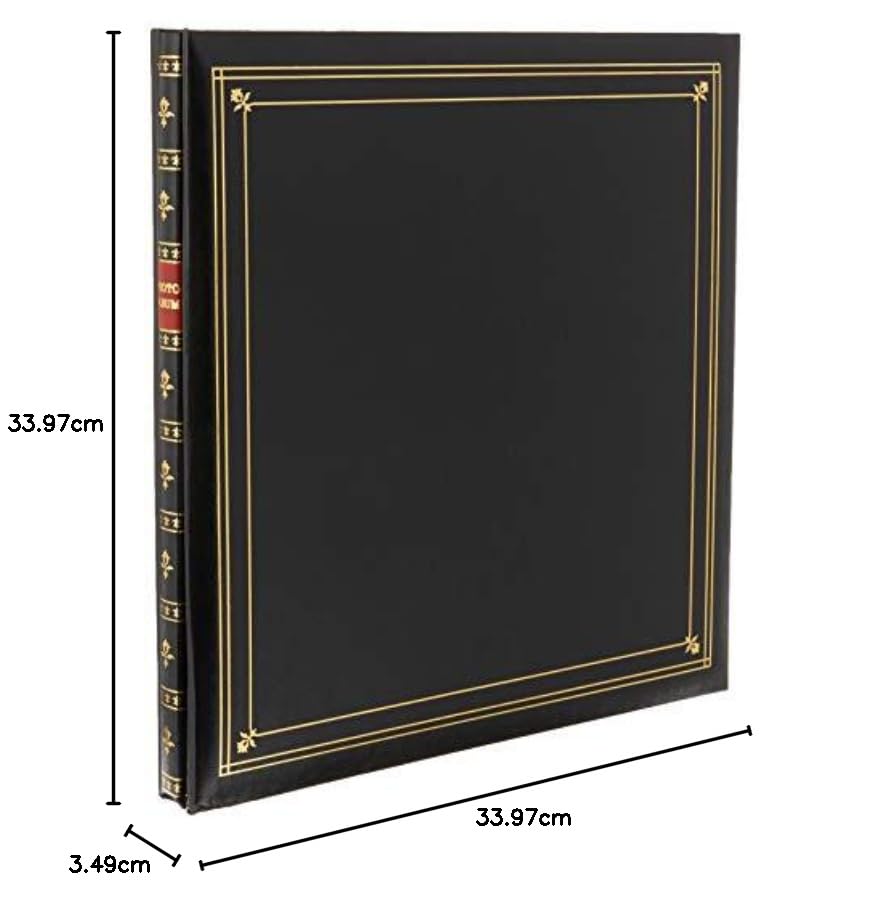 Album photo 300 pochettes Pioneer relié similicuir noir grand format pour photo 8.9x13.2 cm