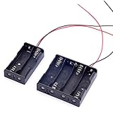 Cylewet Plastic Battery Storage Holder Case Holder Box for 4 X AA and 2 X AA with Wire Leads for Arduino CYT1028