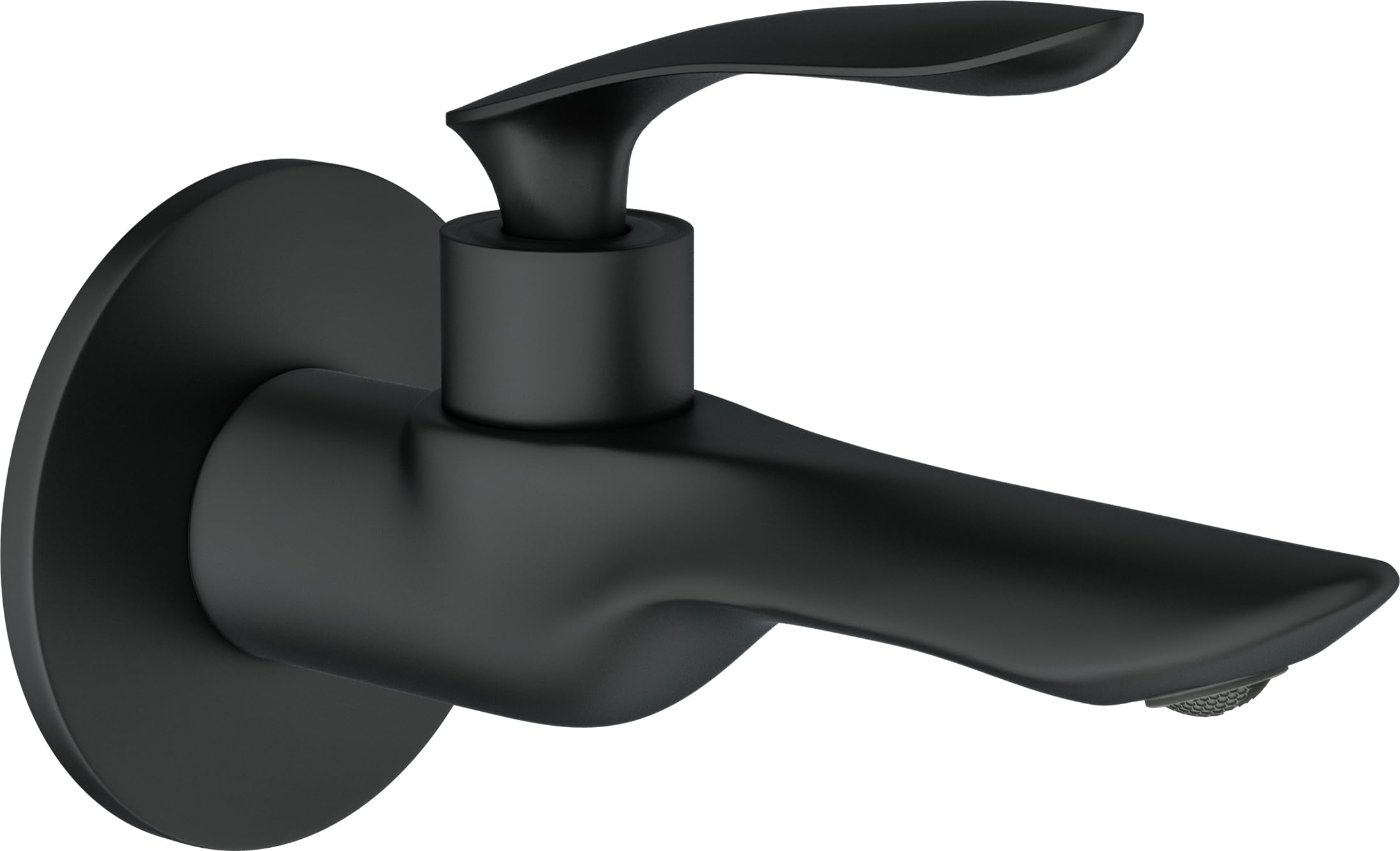 ARBO Long Nose Bib Tap, Kia, Brass Long Nose Bib Tap with Wall Flange, Wall Mounted, Basin/Kitchen Area, (Matt Black Finish) (B0DG92WJCX) Amazon Price History, Amazon Price Tracker