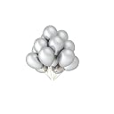 FI - FLICK IN 150 Pcs Latex Blue Black Silver Metallic Shiny Glossy Balloons Garland for Baby Shower Wedding Birthday Graduation Anniversary Party Background Decor (Pack of 150,Deep Blue Black Silver) gallery image