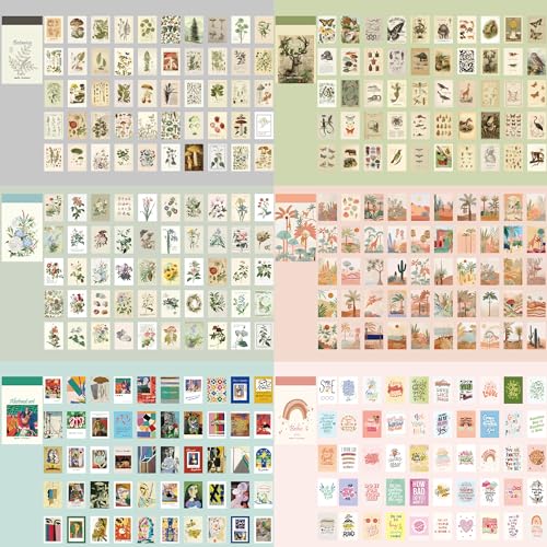 Image of 12 Sets 600 Sheets Washi Stickers for Journaling, Boho, Abstract, Vintage Scrapbook Sticker Set for Bullet Journal Art Diary Card Craft Gifts Planner Notebook
