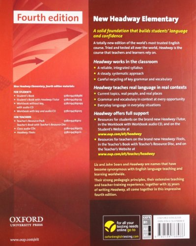 NEW HEADWAY: ELEMENTARY FOURTH EDITION. STUDENT'S BOOK