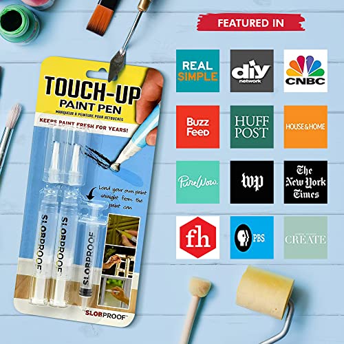 Slobproof Fillable Paint Pen Bundle Brush Pens Paint Kit, Refillable