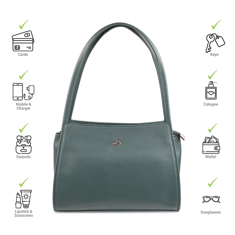 Image of Metro Faux Leather Premium Zipper Casual Shoulder Bag For Women