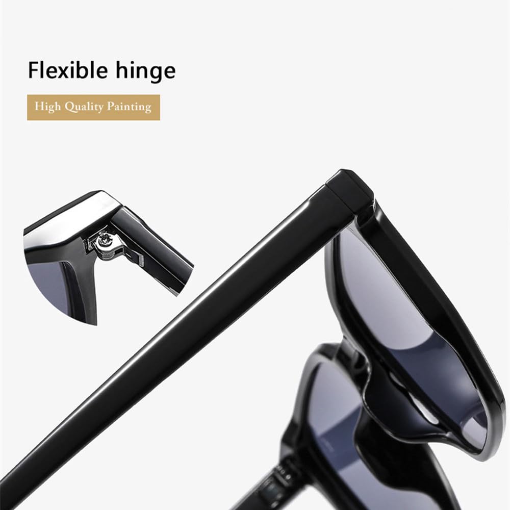 Retro Square Women Clear Ocean Lens Okulary przeciwsłoneczne Odcienie UV400 Moda Nity Dekoracja Mężczyźni Trendy Niebieskie Zielone Okulary przeciwsłoneczne