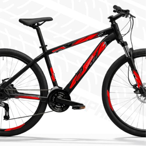 Image of Piston Graphics Bicycle Graphics Stickers Universal Size in Red