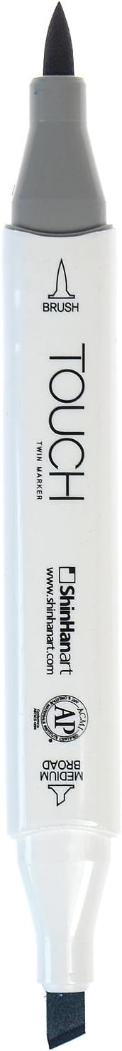 ShinHan Touch Twin Brush Markers Indian Blue B64 [Pack of 3 ]