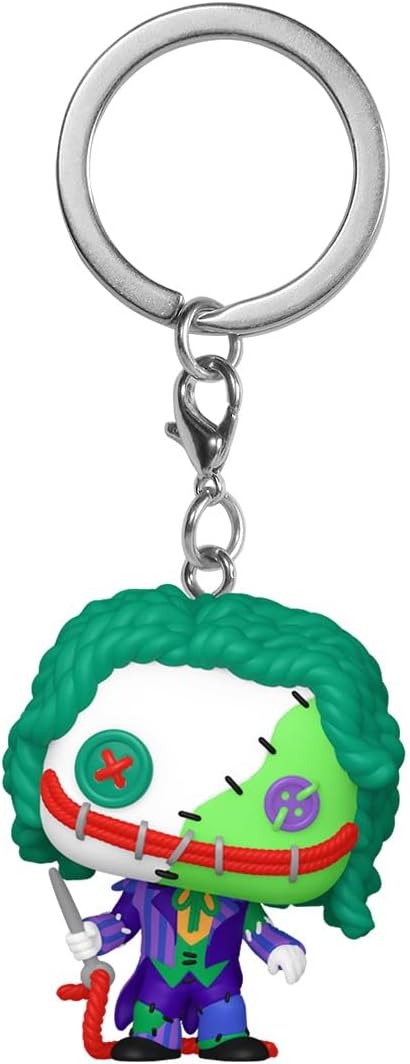 Pop! Keychain: Patchwork - the Joker​ - DC Comics Novelty Keyring - Collectable Mini Figure - Stocking Filler - Gift Idea - Official Merchandise - Comic Books Fans - Backpack Decor
