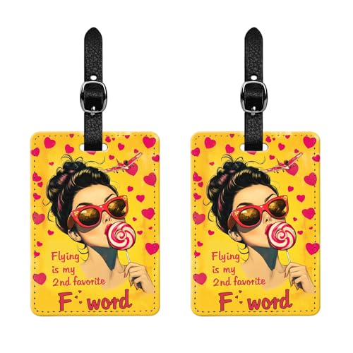 2 Pcs Funny Luggage Tags -