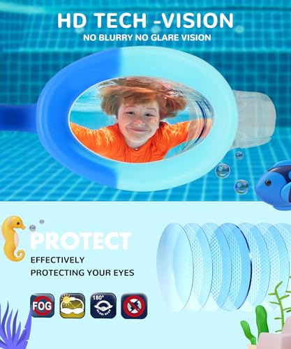 Lunettes de natation enfants NSSIW de qualité supérieure sans buée