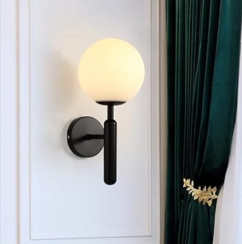 Avior Wall Light Black Finish, Wall Lamps for Home Decoration, Bedroom and Living Room (Pack of 1) - image, photos