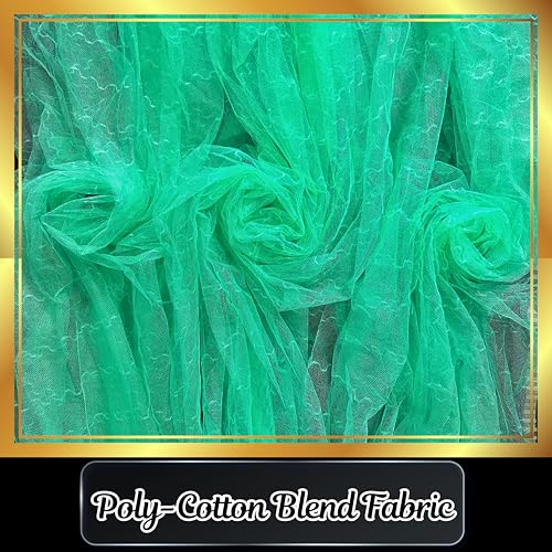 Image of Mosquito Net for King Size Bed & Double Bed, 6x7 ft, Wall /Hook Hanging, Premium Poly-Cotton Blend Fabric Foldable Machhardani (Mint Green - Frame Not Included)
