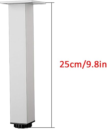 Miniatura 2 de Patas modernas de aleación de aluminio para armario de baño, patas cuadradas ajustables para muebles, sofá de bricolaje, mesa de café, lavabo, patas