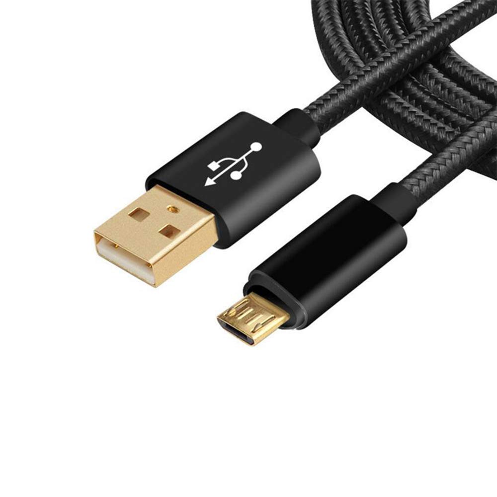 Micro USB Cable Android, Fast Charging Cable Work for Samsung, Kindle, Android Smartphones, Galaxy S7 Edge, Moto G5, PS4 (Black)