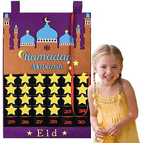 Eid Mubarak Countdown-Kalender Filz, Ramadan Countdown Kalender Cover