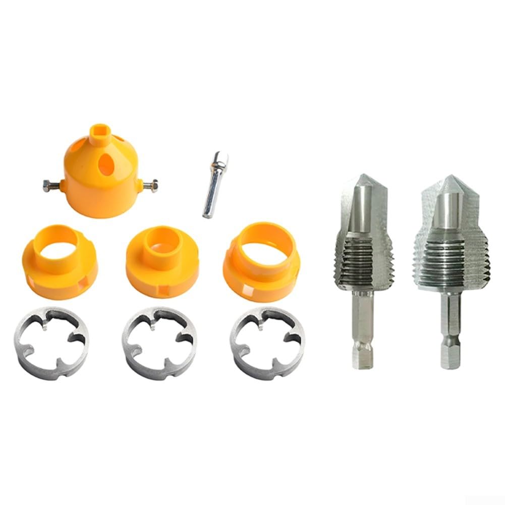 Amazon.com: PVC Pipe Threader Kit 4-Point and 6-Point Compatible