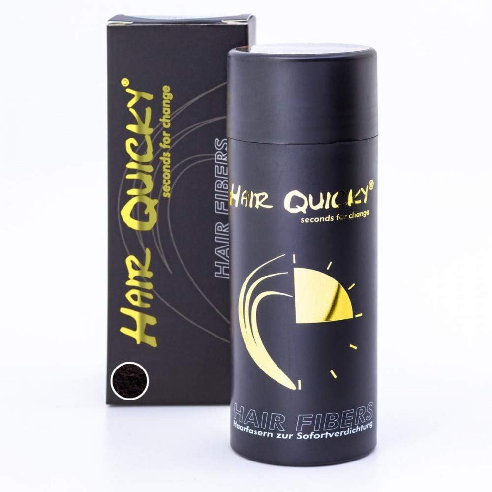 Premium Hair Fibers Powder Filler Thickener, instant effect in case of receding hairline partial baldness hair loss thin hair for men and women natural keratin | 28g | black brown