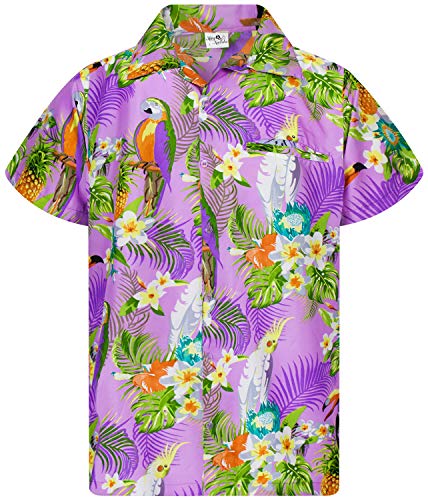 Amazon.com: KING KAMEHA Mens Vintage-Hawaiian-Shirt Casual